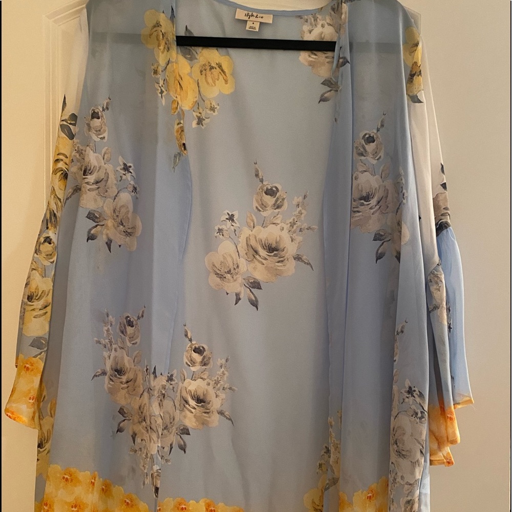 Floral summer kimono cardigan